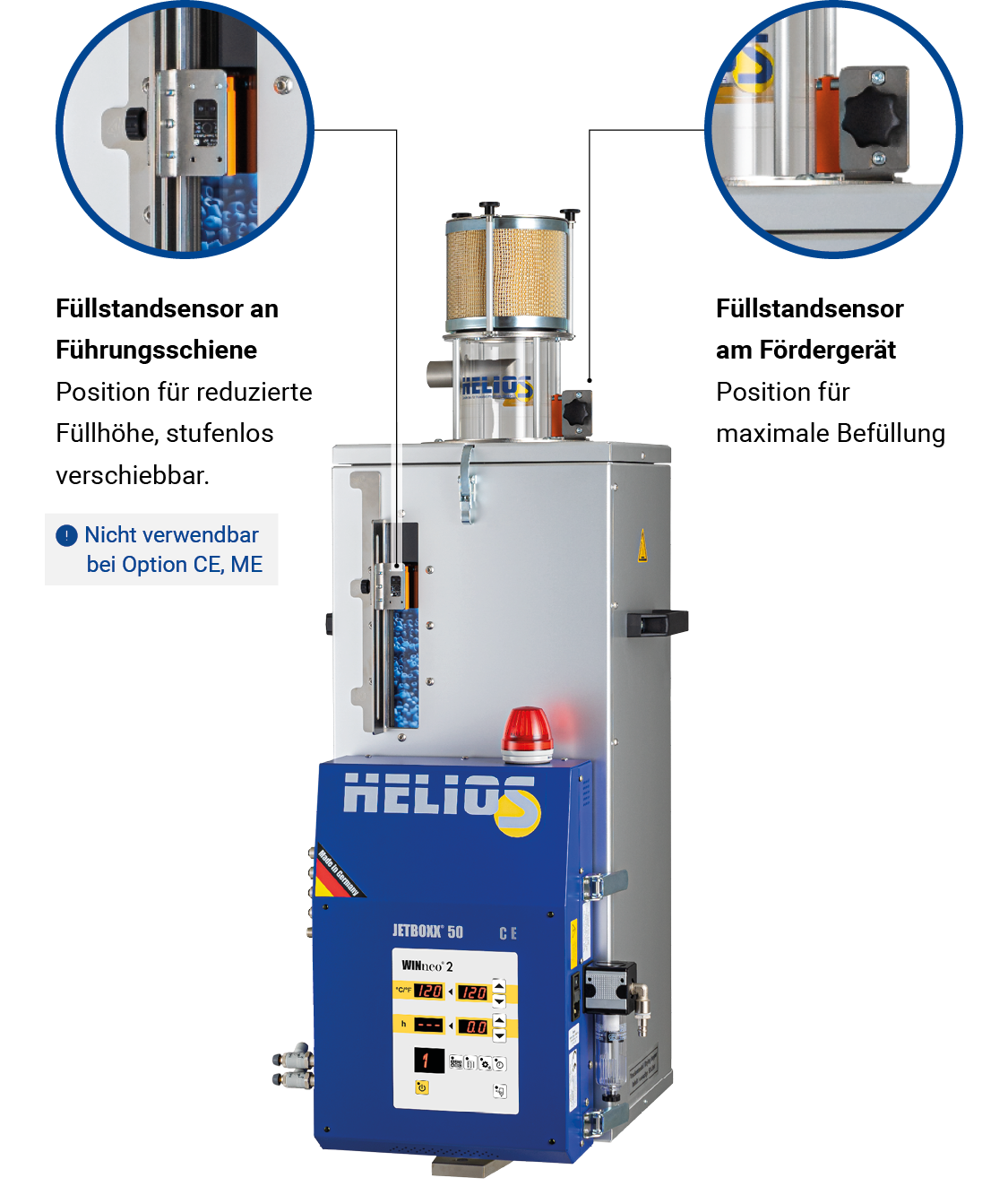 HELIOS Fuellhoehe variabel Fuellstandssensor V03